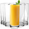 Elegant 290 ml Glasses Set of 6, Transparent Drinking Water Glass Set, Glass Tumbler for Water, Cold Drink, Juice, Dishwasher Safe, for Daily Use & Gifting
