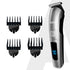 Cosmo Beard Trimmer For Men, Hair Trimming, High Precision Trimmer, Cordless, 4 Length Setting combs, Self Sharpening Stainless Steel Blades, 2 Speed, Rechargeable, Digital Display, Silver