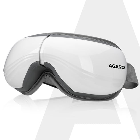 Supreme Eye Massager with Lukewarm Heat, Relax, Reduce Eye Strain, Relief from Stress, Headache & Migraine Pain, Air Compression Massage, 180° Foldable, 5 Modes, Bluetooth Music, Improves Sleep