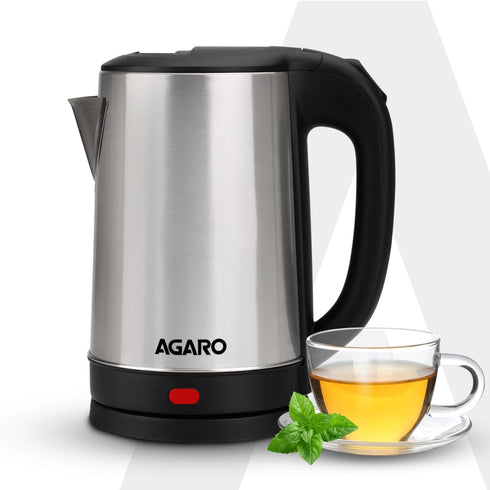 AGARO Sonnet Electric Kettle, 1.5L, 1500W, Stainless Steel Body