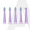 Cosmic Lite Refill Pack 4+1 pcs, Nylon Bristles, Washable, Purple