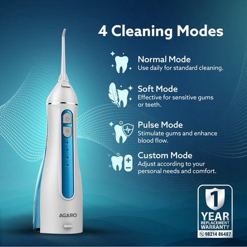 Ultra Plus Portable Dental Flosser: 8 nozzles, 4 modes, cordless, rechargeable, IPX7 waterproof, 200ml tank. Ideal for home/travel oral care.