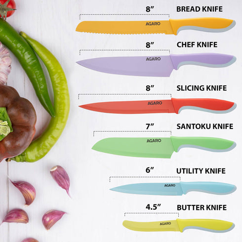 Royal Knife Set of 6pcs SS Multi Color