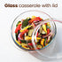 Elite Glass Casserole With Lid - 2000ml