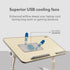 Laptop Table with 1800 RPM USB Cooling Fans