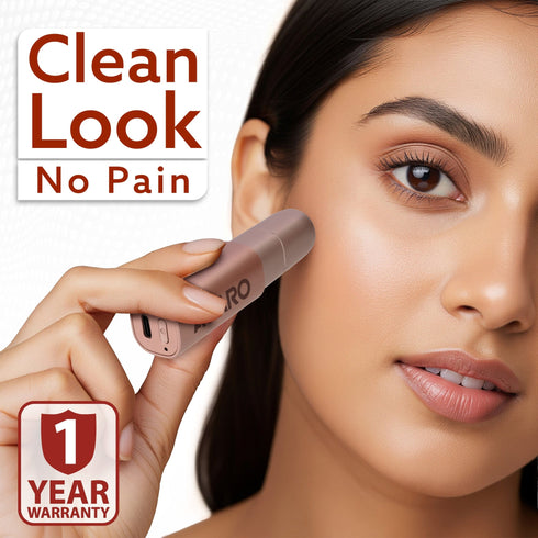 Facial Hair Remover FHR170 For Women, Rechargeable, Cordless, Safe & Painless Electric Shaver, Hypoallergenic Blade, Multipurpose Use For Upper Lip, Chin, Cheeks & Forehead, Ideal For On-The-Go