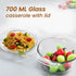 Elite Glass Casserole With Lid - 700ml