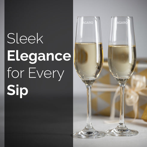 Elegant Wine Glass 195ml, Set of 6, Whisky, Vodka, Tequila, Liquor, Wine Tasting, Cocktail, Home, Bar