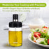 Elegant Glass Oil Bottle with Brush 250ml, Oil Container Bottle for Kitchen, Glass Bottle with Brush for Cooking, Baking, BBQ, Marinating