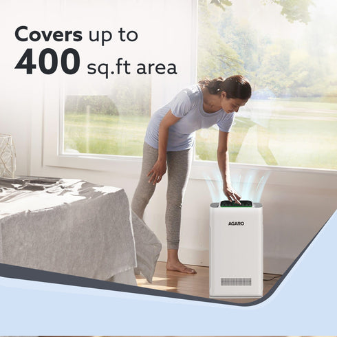 Imperial Air Purifier For Home, Bedroom, Green True HEPA Filter H14, Removes 99.99% Pollutants, Bacteria, Virus & PM 0.1 Particles, 7 Stage Purification, Covers 400 Sqft, 8500 Hrs Filter Life