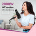 HD-1120 2000 Watts Professional Hair Dryer with AC Copper Motor, Concentrator, Diffuser, Comb, Hot & Cold Air, 2 Speed 3 Temperature Settings with Cool Shot, For both Men & Women, (Black)