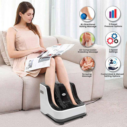 Foot and Calf Massager (Black)