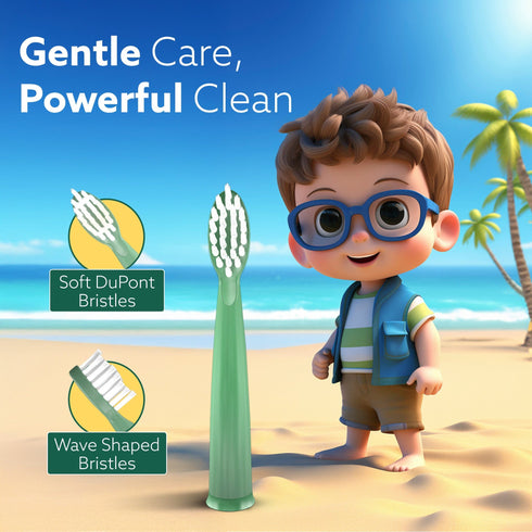 Rex Lite Kids Brush Head Refill set of 2pcs,Replacement Brush Heads