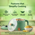 Regency Multi Cook Kettle With Steamer - 1.2 Litres - Sea Green