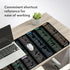Keyboard Shortcut Deskmat, Extra Large Desk Mouse Pad with Windows & Office Shortcuts