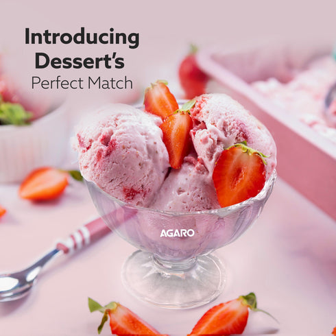 Glass Elegant Ice Cream Bowl 140ml Set of 6, Ice Cream Bowl, Dessert Cup for Sundae, Sweets, Snacks, Fruit, Pudding, Nuts Or Dip, Serving Bowls, Tableware Set, Transparent