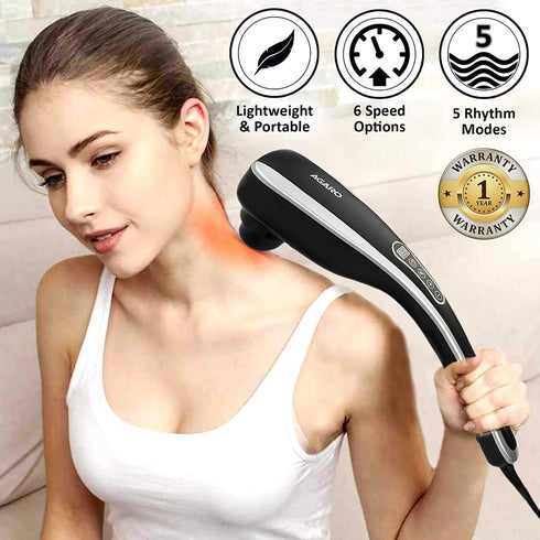 Lady using Agaro Marvel Massage hammer