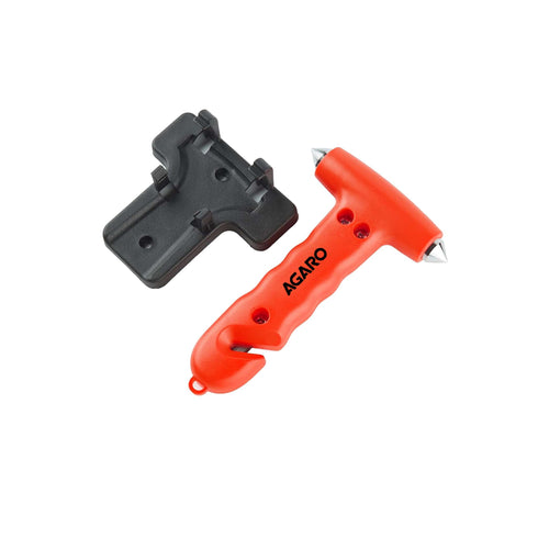 Car Safety Window Hammer and Seat Belt Cutter – Emergency Escape Tool with Glass Breaker & Sturdy Holder, Ideal for Vehicle Roadside Emergencies