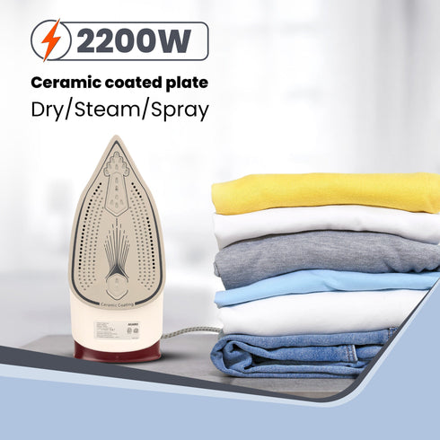 Imperial Steam Iron, 2200W, Maroon
