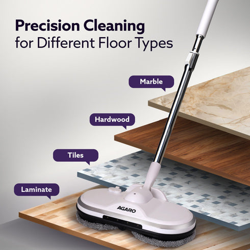 Regency Electric Spin Mop for Floor Cleaning, Floor Mopping, Automatic Wet Mopper, Cordless, Adjustable Handle, Water Sprayer, Lightweight, For Hardwood, Tile & Laminate Floors, Home, Kitchen & Office use
