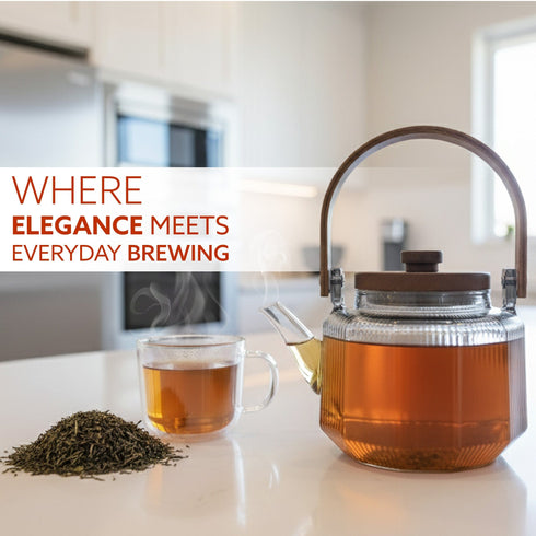 Elite 600ml Borosilicate Glass Kettle | Heat Resistant, Stovetop & Microwave Safe, Durable Clear Glass for Tea, Coffee, Water & Hot Beverages