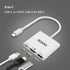 3-in-1 USB Type-C to HDMI Multi-Port Hub, 4K HDMI Output