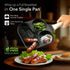 Imperial Non Stick Granite Breakfast Frypan, 3 Section Grill Pan