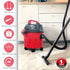 Rapid Vacuum Cleaner,1000W,Wet&Dry,for Home, Plastic Body,Red,10 Liter, Cartridge