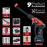 Marvel Cordless High Pressure Washer Gun | 24V Rechargeable Battery (2 x 1500mAh) | 110–240V | 10 Bar | 6-in-1 Adjustable Nozzle | 5M Hose Pipe | Car & Bike Wash | Premium Build with Cloth