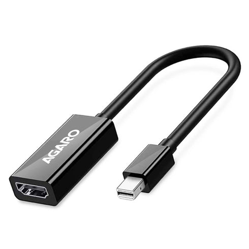 4K@30Hz Mini DisplayPort (Mini DP) to HDMI Female Thunderbolt 2.0 Adapter Suitable for Apple MacBook Pro MacBook Air Microsoft Surface Pro 4 Pro 3 Thinkpad Google Pixel Chromebook, Black