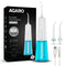 Galaxy Oral Irrigator, Portable, Cordless, Rechargeable, 3 Cleaning Modes, 6 Pressure Levels in Each Mode, IPX7 Waterproof, 230ml Water tank, Flossing at Home & Travel, White & Blue