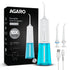 Galaxy Oral Irrigator, Portable, Cordless, Rechargeable, 3 Cleaning Modes, 6 Pressure Levels in Each Mode, IPX7 Waterproof, 230ml Water tank, Flossing at Home & Travel, White & Blue