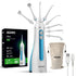 Ultra Plus Portable Dental Flosser: 8 nozzles, 4 modes, cordless, rechargeable, IPX7 waterproof, 200ml tank. Ideal for home/travel oral care.