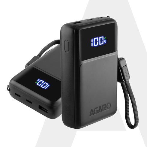 Spark 20000 mAh Compact Power Bank, 45W Quick Charging for Smartphones