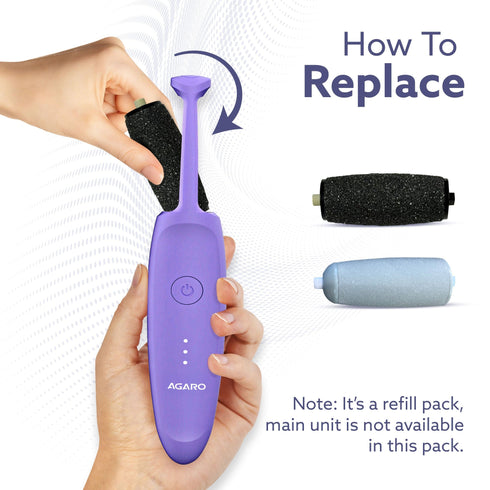 Callus Remover Replaceable Heads, 2 Pcs, Callus & Dead Skin Removal Filer, Pedicure at Home