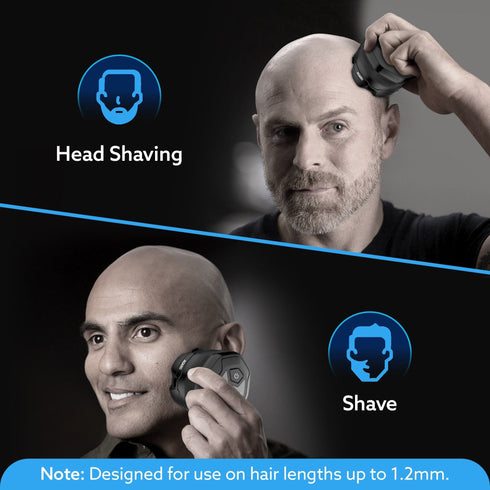 HS7979 Head Shaver, for Bald Men, 6 Flexible Heads, Wet/Dry Head Shaver, Rechargeable, IPX7 Waterproof, Detachable Heads