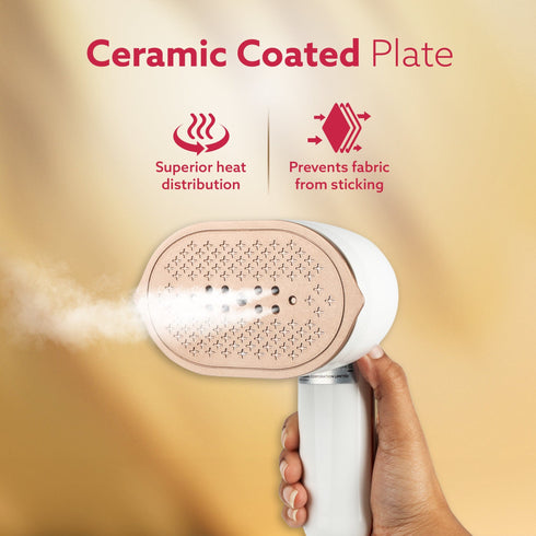 Regal Mini Garment Steamer, 1200 Watts, Wrinkle Remover, Fast Heating, Scratch Resistant Titanium Coated Plate, 2In1 Horizontal Vertical Use