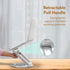 Foldable Laptop Stand Holder, 360° Rotating, Premium Metal Alloy, Ergonomic, Height Adjustable with Anti-Slip Silicone Pads, Heat Vent, Made for MacBook, HP, Dell, Lenovo, Laptops Up to 17"