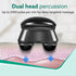Regent Handheld Double Head Massager, 4 Massage Heads, 4 Modes, For Pain Relief and Relaxation, Neck, Back, Shoulder, Leg, Foot, Full Body Massager, Black