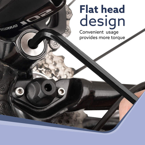 9pcs Hex Allen Key Set, Heat treated, Ideal for Repair & Maintenance for Home & DIY Use