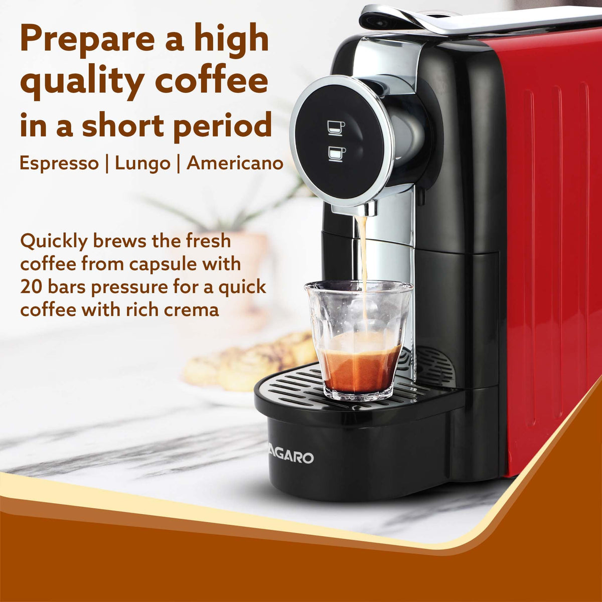AGARO Galaxy Espresso Coffee Maker – Agaro