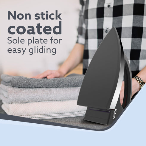 Regal Heavy Weight Electric Dry Iron, 1000W, Black