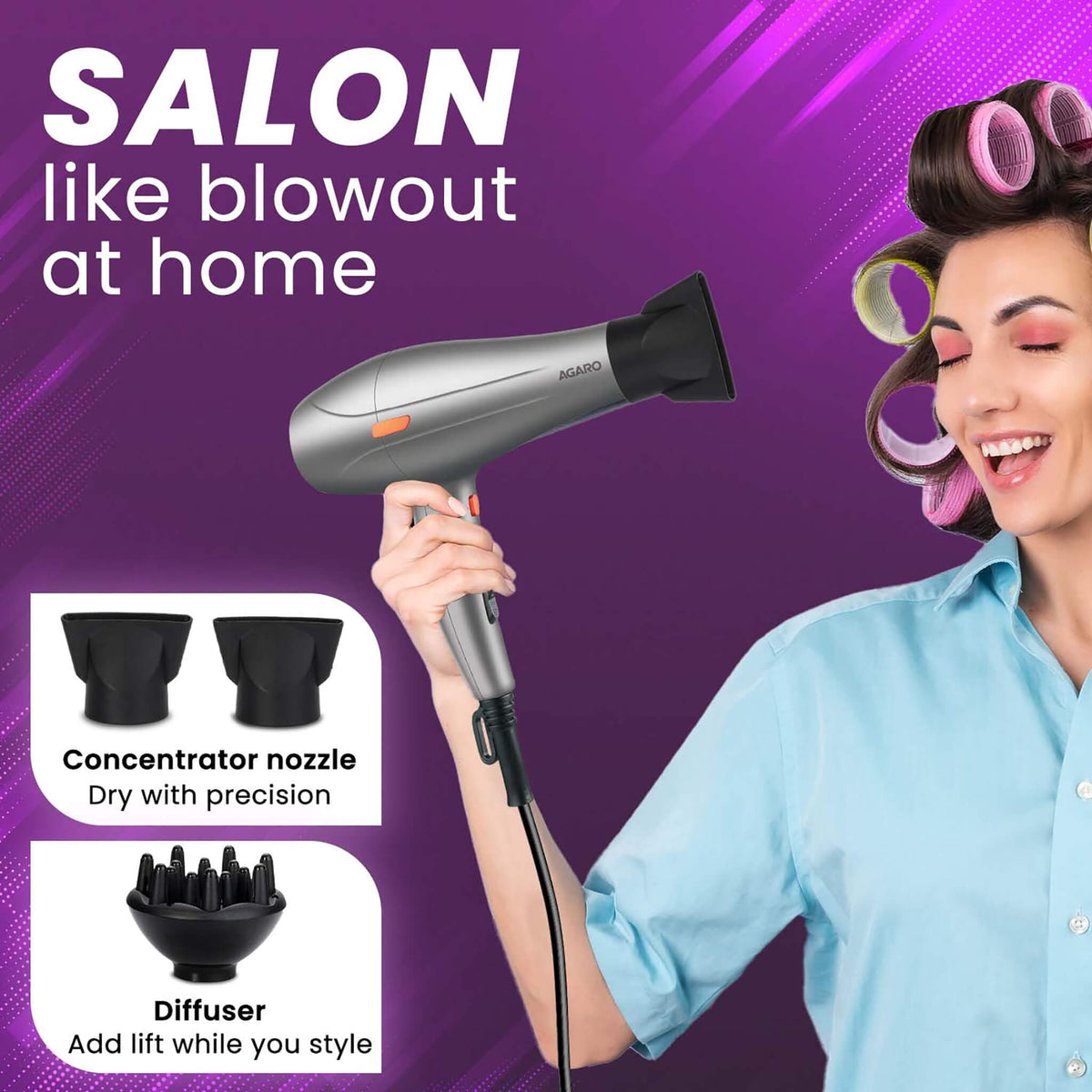 HD1124 2400 Watts Professional Hair Dryer S Agaro