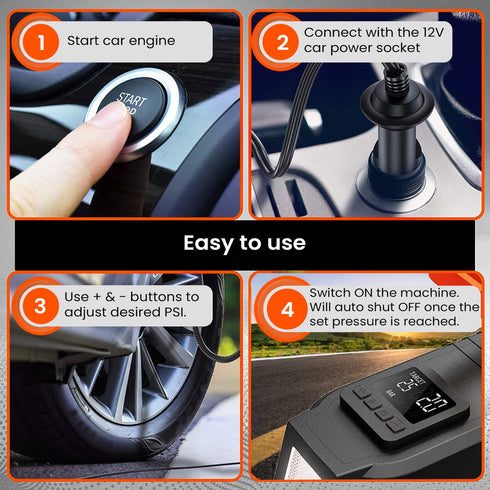 Digital AC/DC Tyre Inflator TI2157