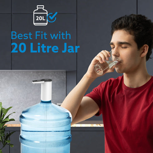 Imperial Automatic Electric Water Dispenser Pump for 20 Litre Bottle | USB Rechargeable, Portable Drinking Water Pump for Home, Kitchen, Office & Camping