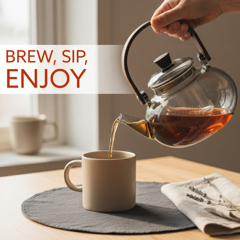 Adore Borosilicate Glass Kettle 900ml | Heat Resistant, Durable Clear Glass, Stovetop & Microwave Safe, Ideal for Tea, Coffee, Water & Hot Beverages