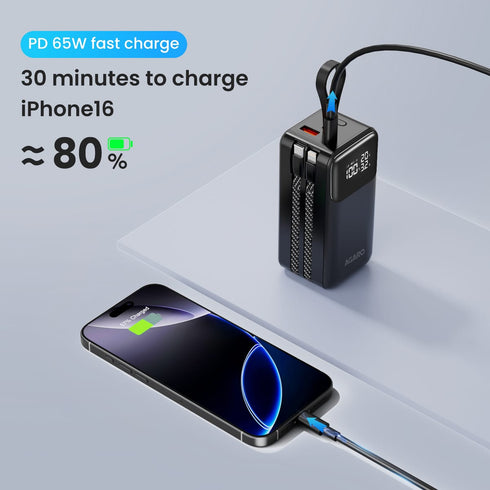 20000 mAh 65W 4-in-1 Power Bank