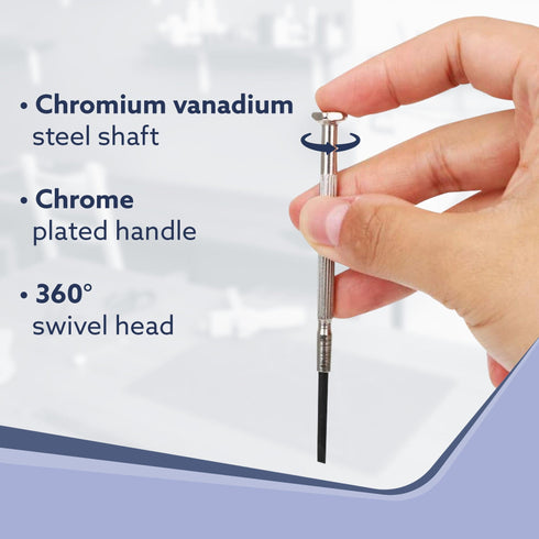 6-Piece Precision Screwdriver Set, for Home, DIY, Professional & Industrial Use Ideal for Carpentry, Construction, Mechanical & Plumbing Tasks