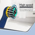 Regal Cleaning Brush for Household, Toilet, Kitchen, Bathroom Cleaning, High Speed Oscillating Technology, Long Handle, 3 Heads for Scrubbing / Removing stain, Dirt, Cordless, Blue & Yellow