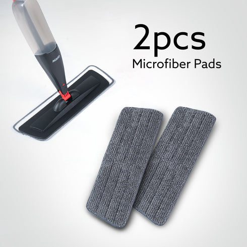Delite Spray Mop Refill Set, 2 Pcs, Microfiber Pads, for Tiles, Kitchen, Detachable Pad, Compatible with AGARO Delite Spray Mop